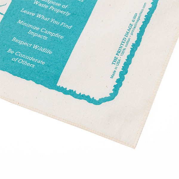 プリンティッドイメージ ネイチャープリントバンダナ パシフィッククレストトレイル