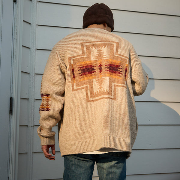 ペンドルトン シェットランド 5ゲージ ウールカーディガン