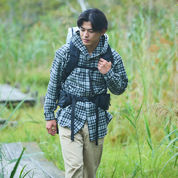 ペンドルトン メンズ ロングスリーブ マウンテンウールシャツフーディ