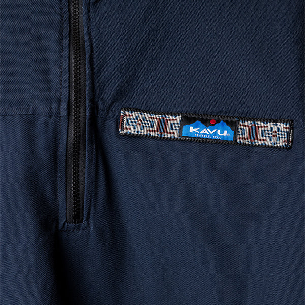 カブー メンズ ハーフジップ スローシャツ ミッドナイトネイビー