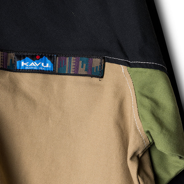 カブー メンズ ハーフジップ スローシャツ ノースウエストアグリー