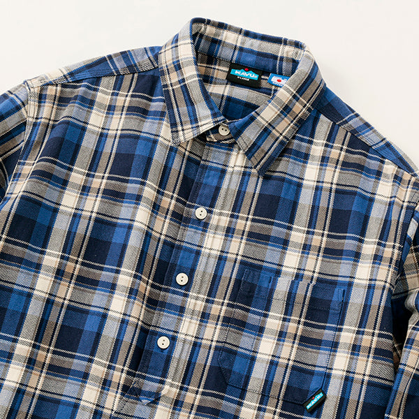 カブー メンズ チェックループシャツ