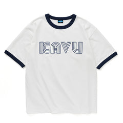 ホワイト/ネイビー / M