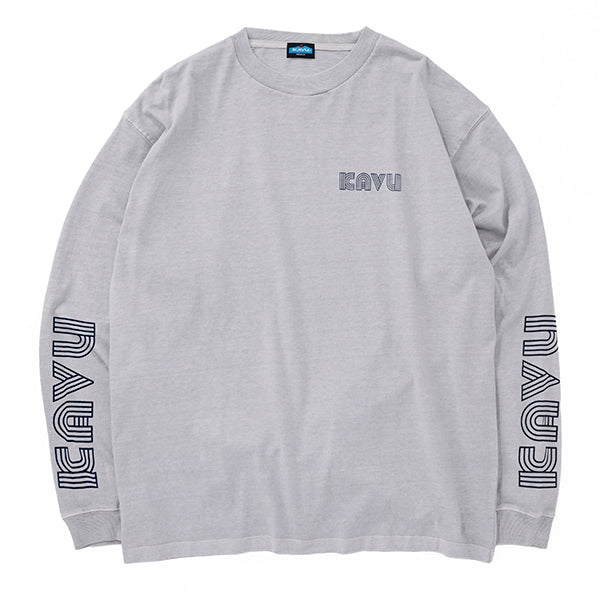 カブー メンズ スリーブプリント ロングスリーブTシャツ