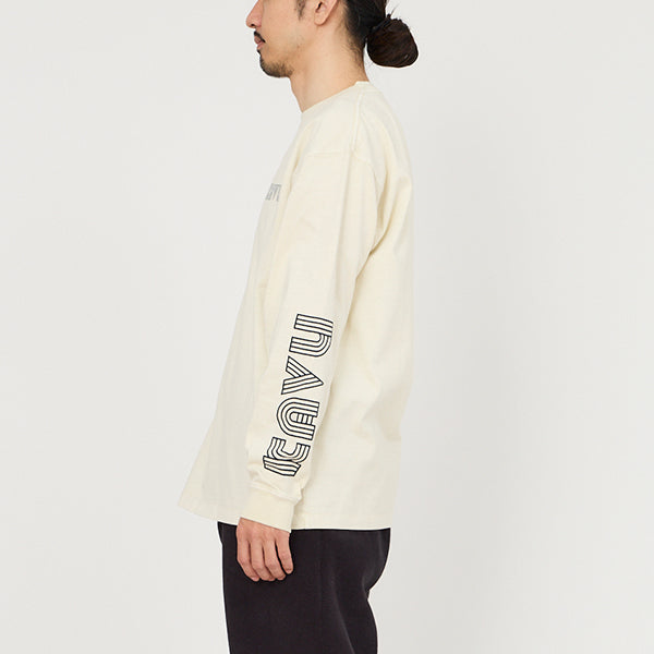 カブー メンズ スリーブプリント ロングスリーブTシャツ