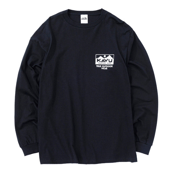 カブー メンズトゥルーロゴ ロングスリーブTシャツ
