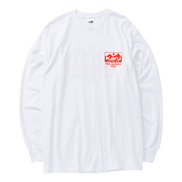 カブー メンズトゥルーロゴ ロングスリーブTシャツ