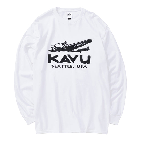 カブー メンズ ロングスリーブプレーンTシャツ