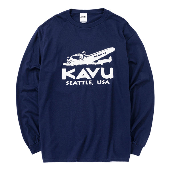 カブー メンズ ロングスリーブプレーンTシャツ