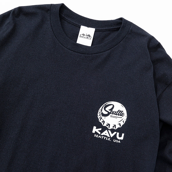 カブー メンズ ロングスリーブクラウンフロッグTシャツ