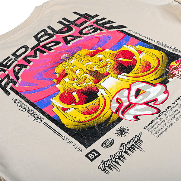 トロイリーデザインズ ショートスリーブT トロイリーデザインズ X レッドブルランページ オルタードリアリティー セメント