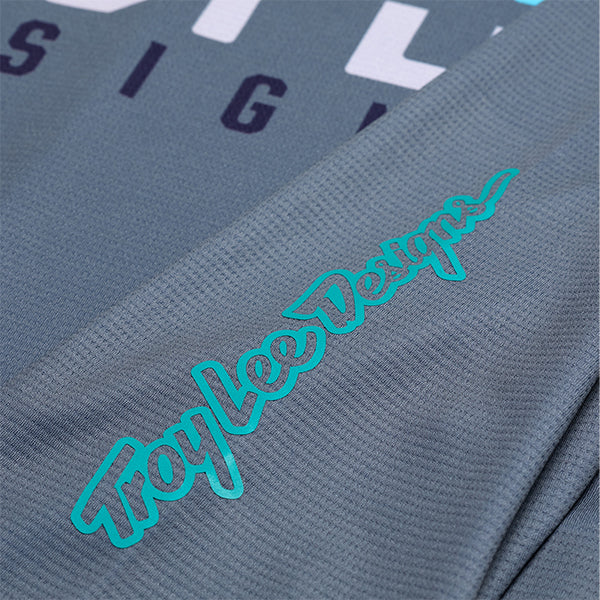 トロイリーデザインズ ラッカス3/4ジャージ スパン スパン スチールブルー