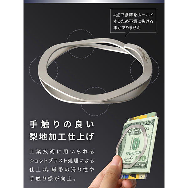 ウェーブクリップ マネークリップ スモール