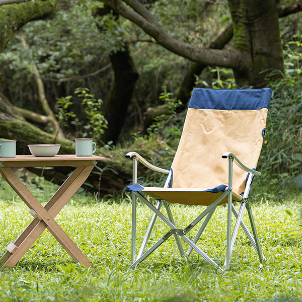 アディロンダック キャンパーズチェア ベージュ/ネイビー