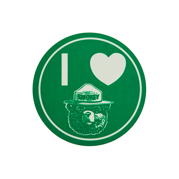 スモーキーベア I LOVE SMOKEY ステッカー 畜光