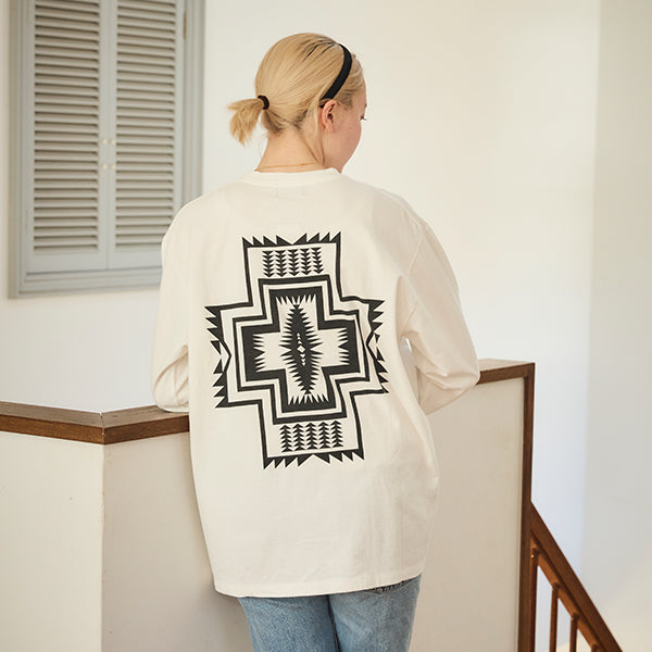 ペンドルトン メンズ バックプリント ロングスリーブ Tシャツ
