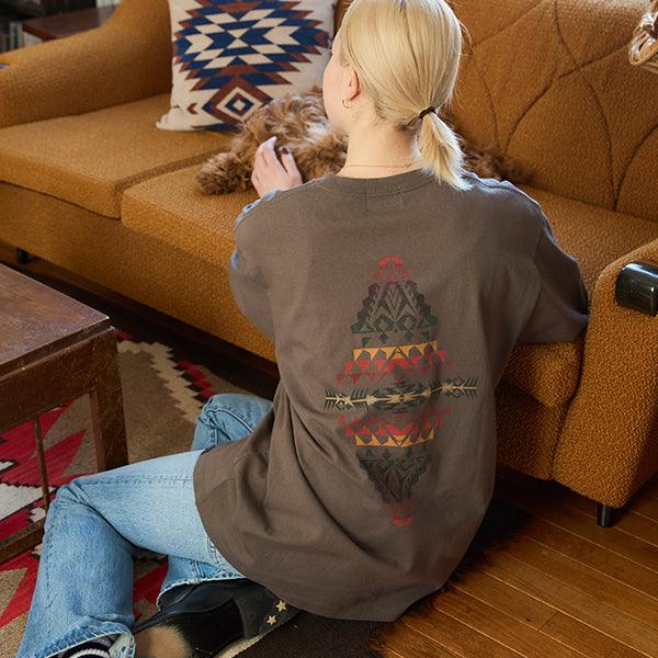 ペンドルトン メンズ バックプリント ロングスリーブ Tシャツ