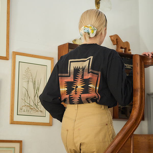 ペンドルトン メンズ バックプリント ロングスリーブ Tシャツ