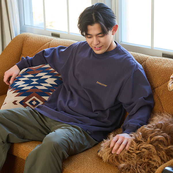 ペンドルトン メンズ バックプリント ロングスリーブ Tシャツ
