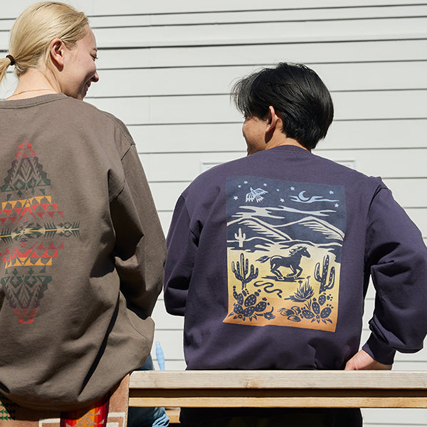 ペンドルトン メンズ バックプリント ロングスリーブ Tシャツ