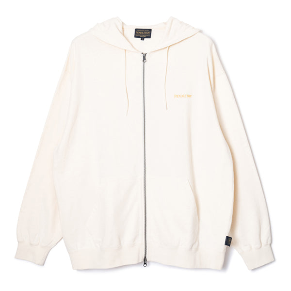 ペンドルトン メンズ ロングスリーブ バックプリント ジップアップフーディー