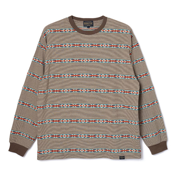 ペンドルトン メンズ ロングスリーブ ジャガード Tシャツ
