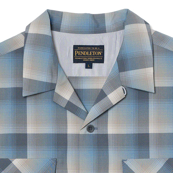 ペンドルトン ショートスリーブ オープンカラーオフスケールウールシャツ
