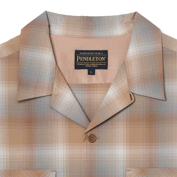 ペンドルトン ショートスリーブ オープンカラーオフスケールウールシャツ