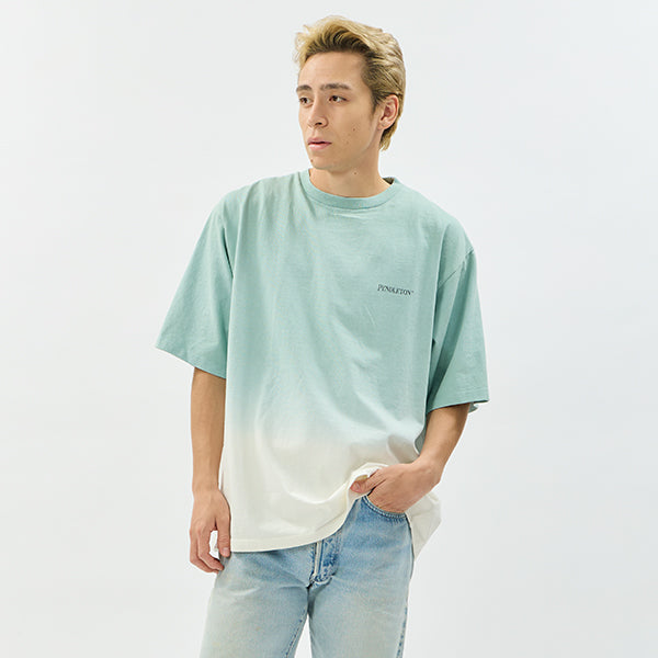 ペンドルトン メンズ ショートスリーブ ジャージーグラデーションダイ MW バックプリントTシャツ