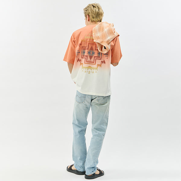 ペンドルトン メンズ ショートスリーブ ジャージーグラデーションダイ MW バックプリントTシャツ