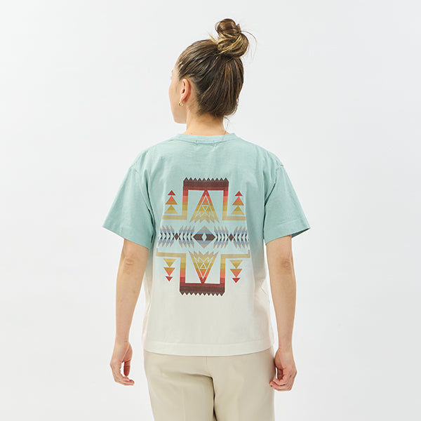 ペンドルトン ウィメンズ ショートスリーブ ジャージーグラデーションダイ MW バックプリントTシャツ