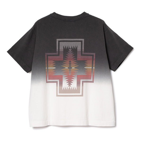 ペンドルトン ウィメンズ ショートスリーブ ジャージーグラデーションダイ MW バックプリントTシャツ