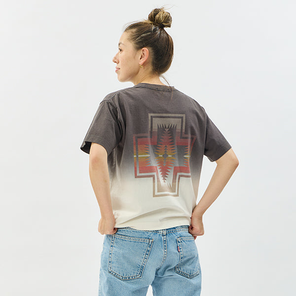 ペンドルトン ウィメンズ ショートスリーブ ジャージーグラデーションダイ MW バックプリントTシャツ
