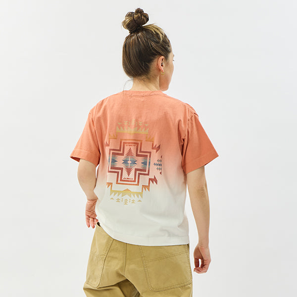 ペンドルトン ウィメンズ ショートスリーブ ジャージーグラデーションダイ MW バックプリントTシャツ