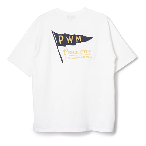 ペンドルトン メンズ ショートスリーブ ナショナルパークガーメントダイ バックプリントTシャツ オフホワイトの画像