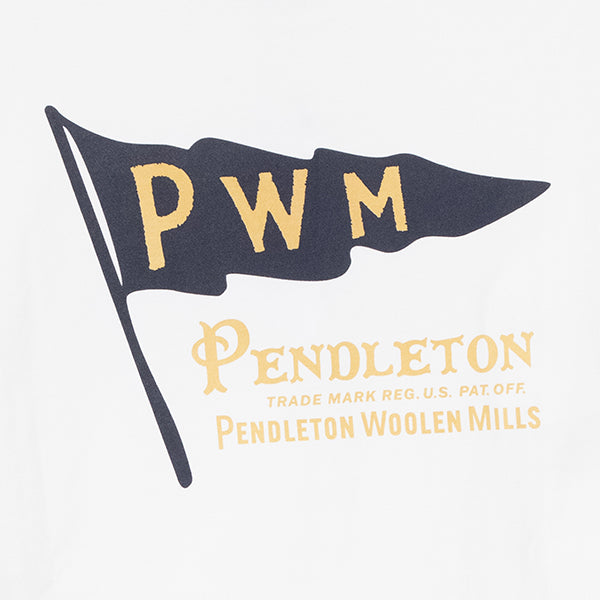 ペンドルトン メンズ ショートスリーブ ナショナルパークガーメントダイ バックプリントTシャツ オフホワイト