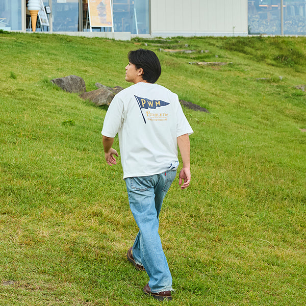 ペンドルトン メンズ ショートスリーブ ナショナルパークガーメントダイ バックプリントTシャツ オフホワイト