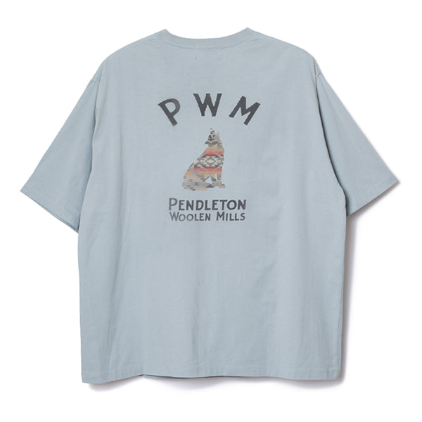 ペンドルトン メンズ ショートスリーブ ナショナルパークガーメントダイ バックプリントTシャツ スレイトブルー