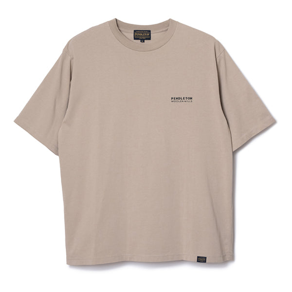 ペンドルトン メンズ ショートスリーブ ナショナルパークガーメントダイ バックプリントTシャツ グレージュ