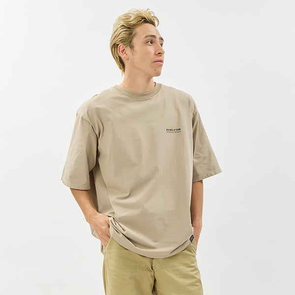ペンドルトン メンズ ショートスリーブ ナショナルパークガーメントダイ バックプリントTシャツ グレージュ