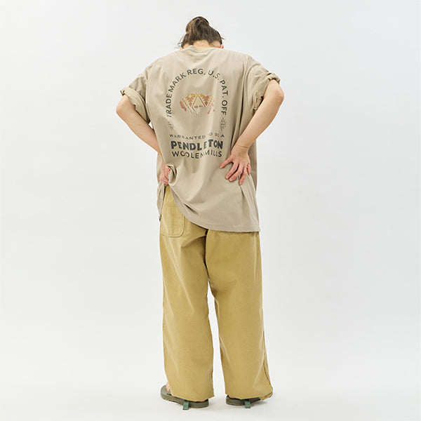 ペンドルトン メンズ ショートスリーブ ナショナルパークガーメントダイ バックプリントTシャツ グレージュ