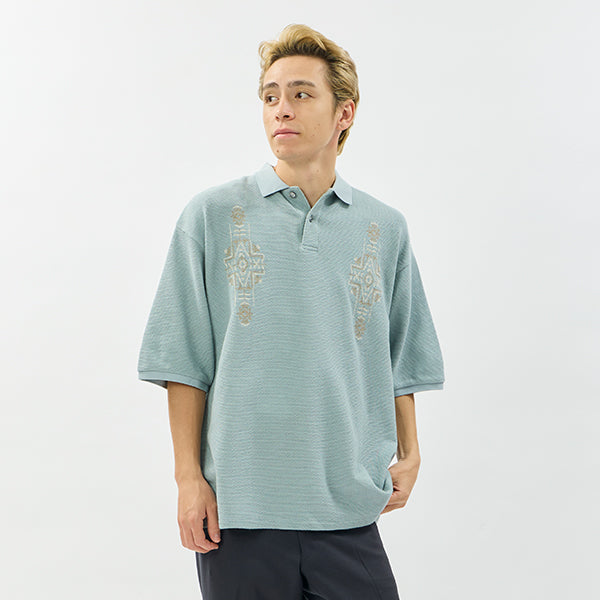 ペンドルトン メンズ ショートスリーブ ピケ エンブロイダリー ポロシャツ