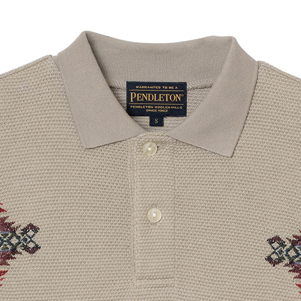 ペンドルトン メンズ ショートスリーブ ピケ エンブロイダリー ポロシャツ