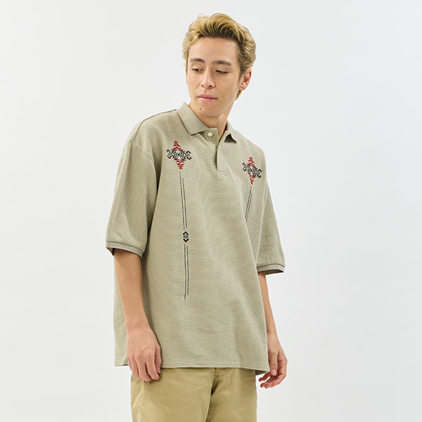 ペンドルトン メンズ ショートスリーブ ピケ エンブロイダリー ポロシャツ