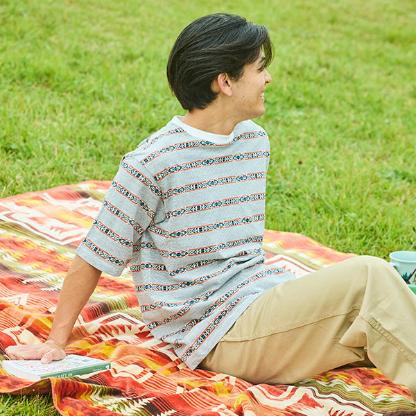 ペンドルトン メンズ ショートスリーブ ジャガード ボーダーTシャツ