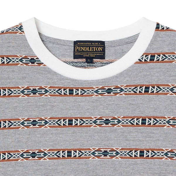 ペンドルトン メンズ ショートスリーブ ジャガード ボーダーTシャツ