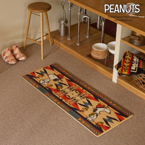 ペンドルトン PEANUTS PVC キッチンロングマット