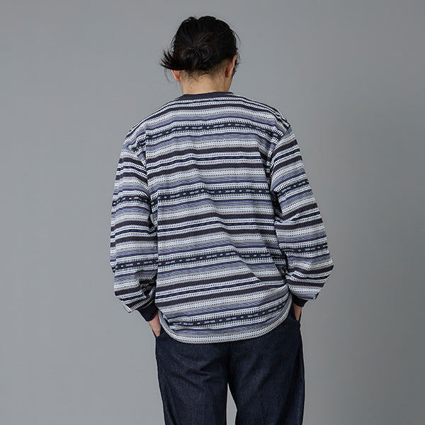 ペンドルトン メンズ ジャガード ロングスリーブ ボーダー Tシャツ