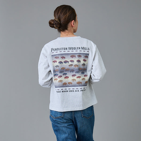 ペンドルトン メンズ バックプリント ロングスリーブ Tシャツ
