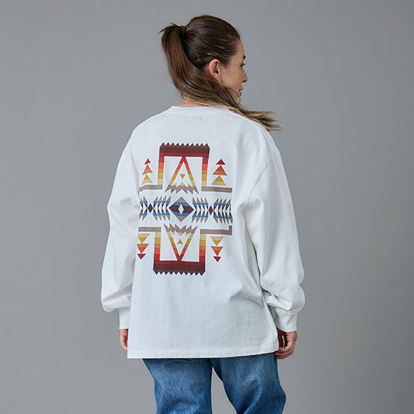ペンドルトン メンズ バックプリント ロングスリーブ Tシャツ